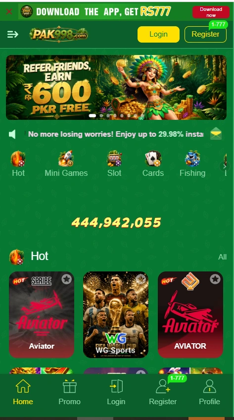 Pak998 interface screenshot