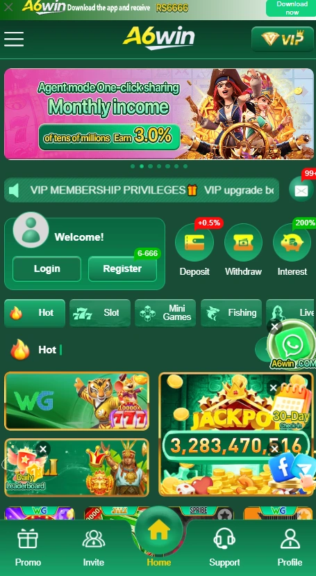 A6win Game interface